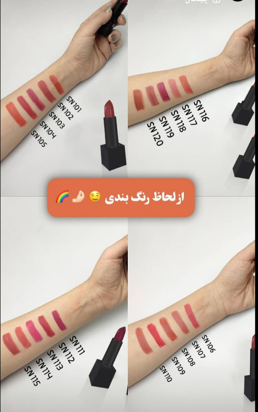 رژلب جامد بلک نارس گیاهی مات ومخملی آبرسان لب